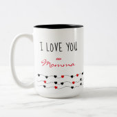 Angebot für Mütter anpassen Zweifarbige Tasse (Links)