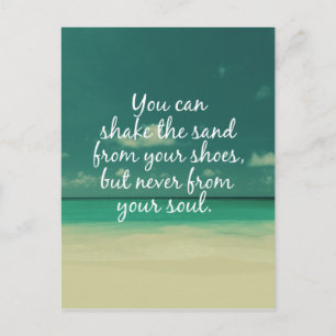 Angebot für Strandliebhaber Postkarte