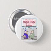 Angebot-Nachfrage Wirtschaft der Button (Vorne & Hinten)