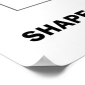 Angebot und Nachfrage prägen meine Lebensaussichte Poster (Ecke)