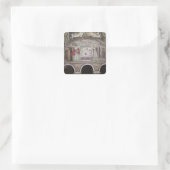 Angebot von Abel und Melchisedech im Altar Quadratischer Aufkleber (Tasche)