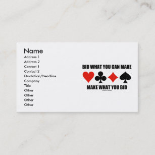 Doppelte Brücke Visitenkarten Zazzlede