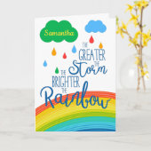 Angebot zur Unterstützung von Regenbogenförderunge Karte (Gelbe Blume)