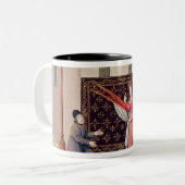 Angebote Dame Philosophy zu Boethius Flügeln Zweifarbige Tasse (Vorderseite Links)