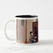 Angebote Dame Philosophy zu Boethius Flügeln Zweifarbige Tasse (Links)