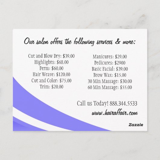 Angebote ~ Postkarte (Rückseite)