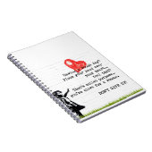 Angebotspreis für Ermutigung nicht aufgeben Inspir Notizblock (Rechte Seite)