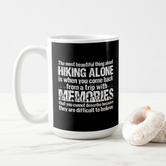 Angebotspreis für Wanderungen Kaffeetasse (Mit Donut)