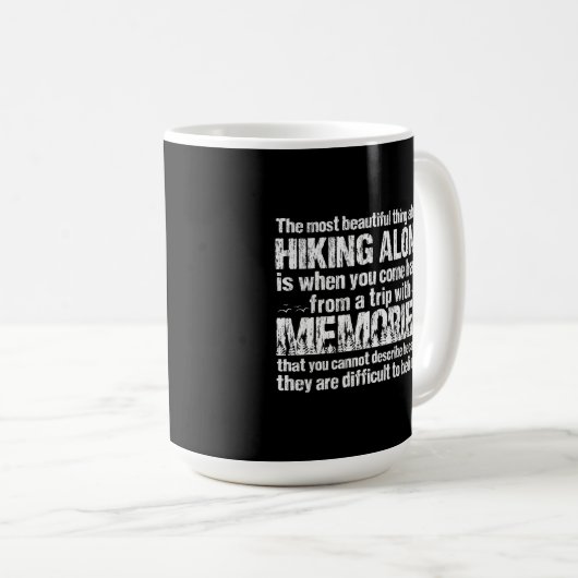 Angebotspreis für Wanderungen Kaffeetasse (VorderseiteRechts)
