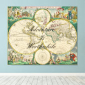 Angebotspreisangebote der alten Weltkarte Leinwanddruck (Insitu (Holzboden))
