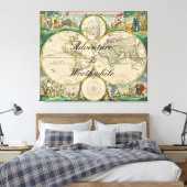 Angebotspreisangebote der alten Weltkarte Leinwanddruck (Insitu (Schlafzimmer))