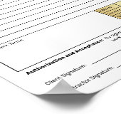 Angebotsvorausberechnung Auftragsformulare für Auf Poster (Ecke)