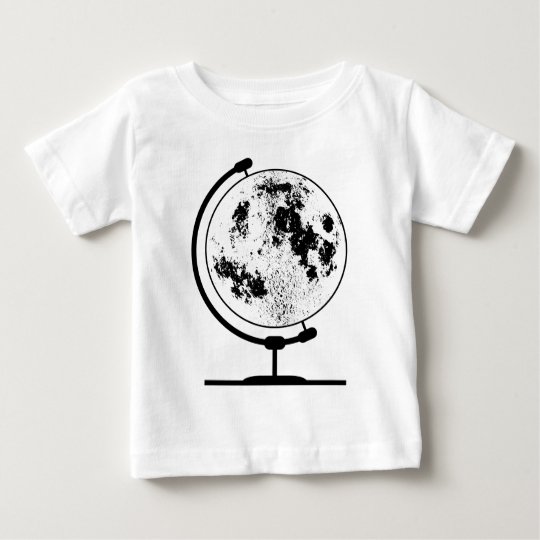 Angebrachte Mondkugel auf drehendem Schwenker Baby T-shirt
