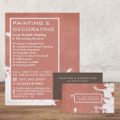 Angebrachte Wand, Maler und Dekorator Visitenkarte