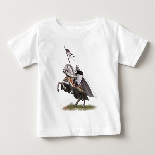 Angebrachter Ritter Templar Baby T-shirt (Vorderseite)