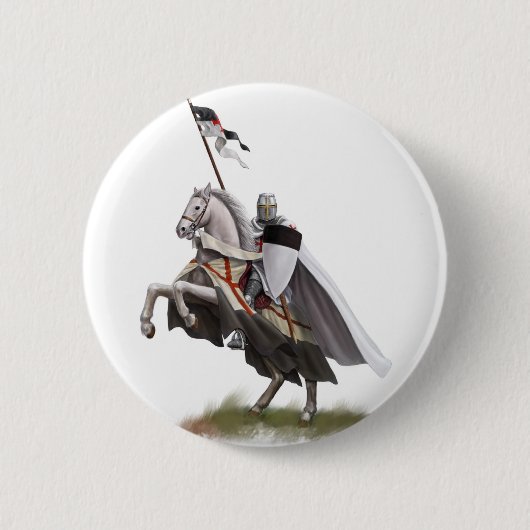 Angebrachter Ritter Templar Button (Vorderseite)