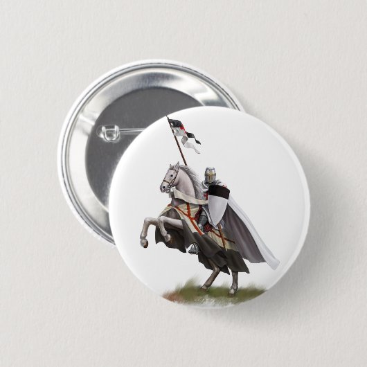 Angebrachter Ritter Templar Button (Vorne & Hinten)