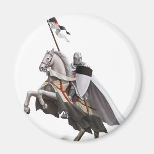 Angebrachter Ritter Templar Magnet