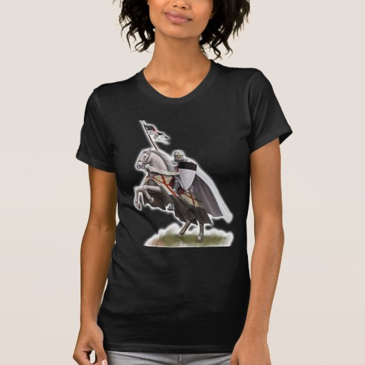 Angebrachter Ritter Templar T-Shirt (Vorderseite)