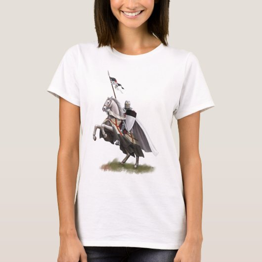 Angebrachter Ritter Templar T-Shirt (Vorderseite)