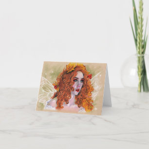 Angebrannte Fairy Card Dankeskarte