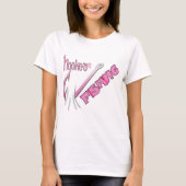 Angefangen beim Fischen rosa Hook T-Shirt (Vorderseite)