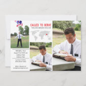 Angefordert, horizontale Missionsankündigung zu di Einladung (Rückseite)