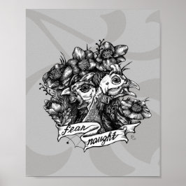 ANGEFÜHL NAUGHT: Guinea Tattoo Art mit Hintergrund Poster