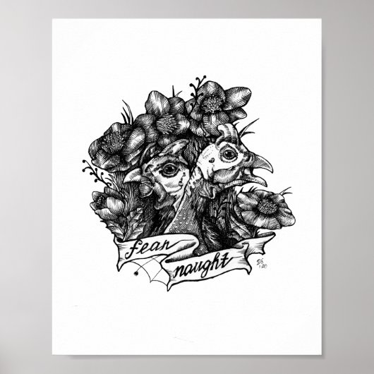 ANGEFÜHRT: Guinea Tattoo Art (weißer Hintergrund) Poster (Vorne)