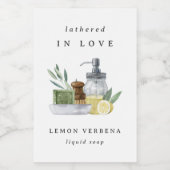 "Angeführt in Liebe" Brautparty Soap Fevor Label Lebensmitteletikett (Einzelnes Label)