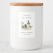 "Angeführt in Liebe" Brautparty Soap Fevor Label Lebensmitteletikett (Vorderseite)