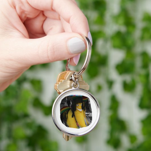 Angefüllte rasta Banane an den Rummelplätzen Schlüsselanhänger (Hand)