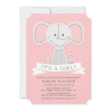 Angefülltes Elefant-Rosa ist es ein Mädchen!