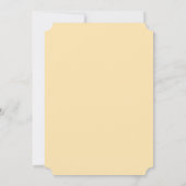 Angefülltes Kuh-blaues Gelb ist es ein Junge! Einladung (Rückseite)