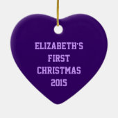 Angefülltes Lamm des Babys erste Keramikornament (Hinten)