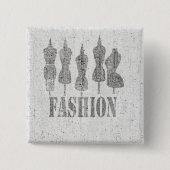 Angegangen erhalten Sie moderne Vintage Button (Vorderseite)