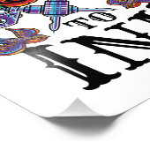 Angegeben an Tinte Tattooed Inkted Tattoo Lover Fotodruck (Ecke)