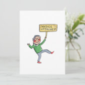 Angehängte Rechnung Einladung (Stehend Vorderseite)