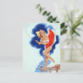 Angehefteter Pin Up Postkarte (Stehend Vorderseite)