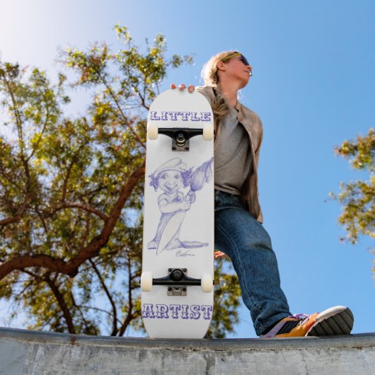 angehende kleine Künstlerin Skateboard (Außen 1)