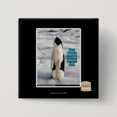 Angehoben durch Pinguine Button (Vorderseite)