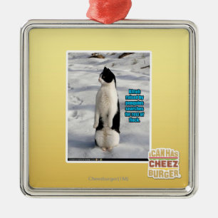 Angehoben durch Pinguine Ornament Aus Metall