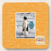 Angehoben durch Pinguine Untersetzer (Vorderseite)