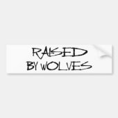 Angehoben durch Wölfe Autoaufkleber (Vorne)