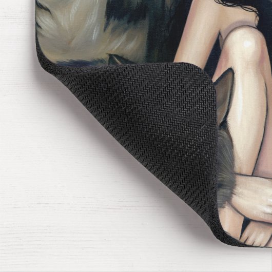"Angehoben durch Wölfe" Mousepad (Ecke)