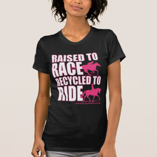 Angehoben zum Rennen gerecycelt, um zu reiten T-Shirt
