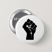 Angehobene Faust Button (Vorne & Hinten)