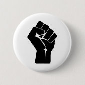 Angehobene geballte Faust Button (Vorderseite)