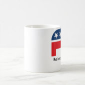 Angehobene rechte lustige republikanische kaffeetasse (Mittel)