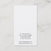 Angehobene rote Steigungs-Faust Visitenkarte (Rückseite)